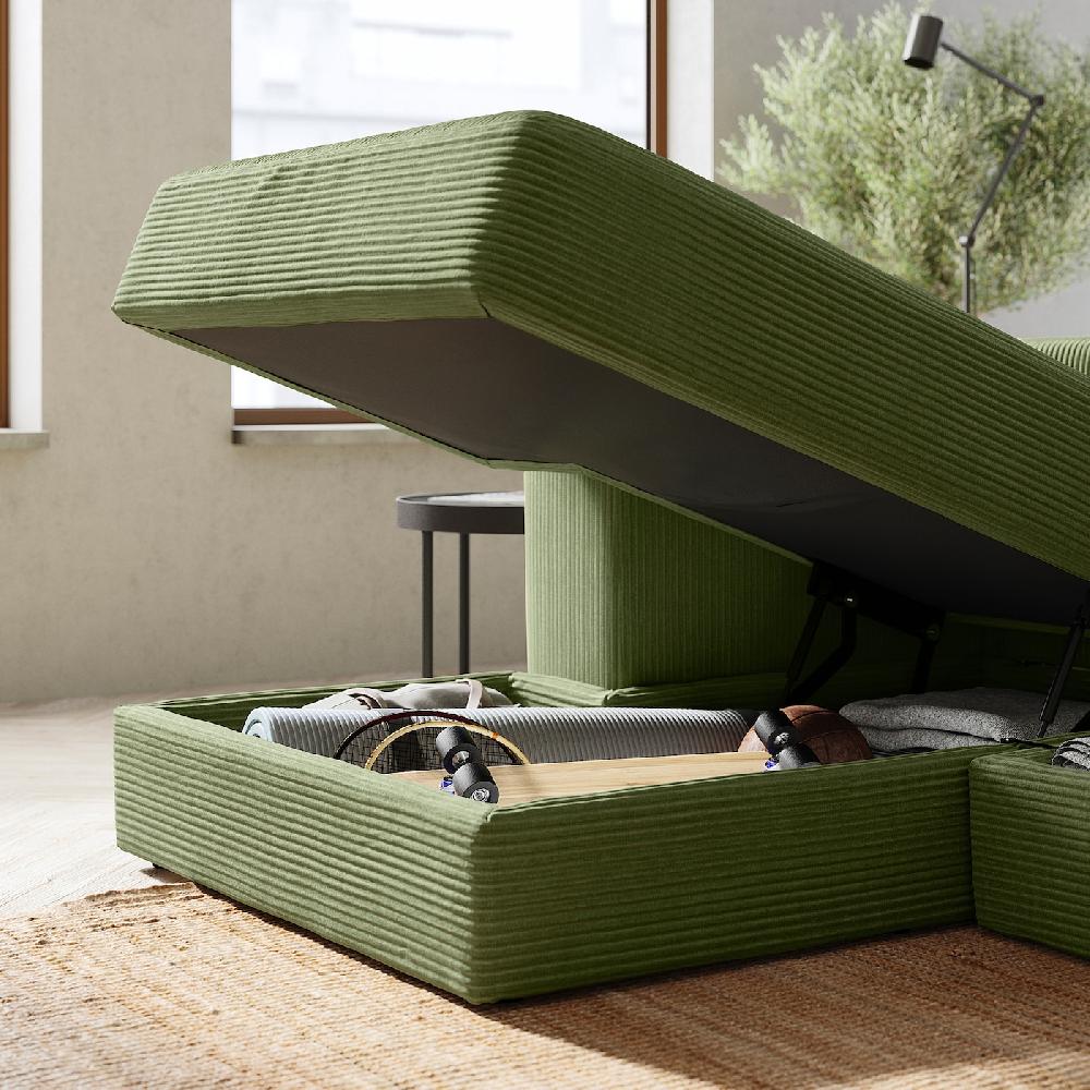 IKEA JÄTTEBO Elemento Chaise-longue Sinistro Con Bracciolo/Samsala Giallo Scuro-verde