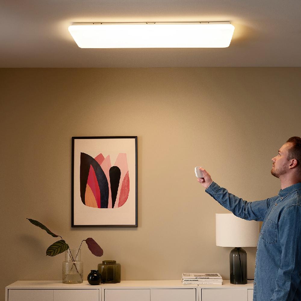 IKEA JETSTRÖM Pannello LED Da Soffitto Smart Intensità Luminosa Regolabile/spettro Bianco 100x40 Cm