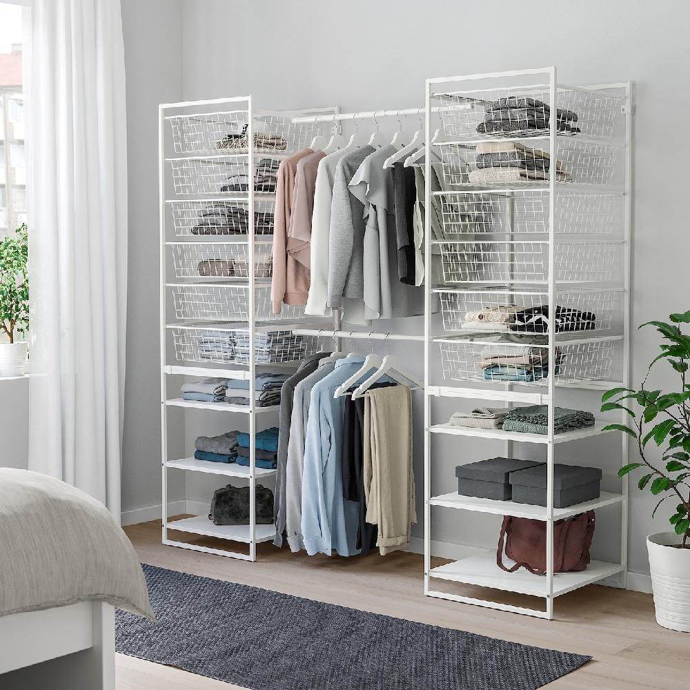 IKEA JONAXEL Combinazione Di Guardaroba Bianco 142-178x51x173 Cm