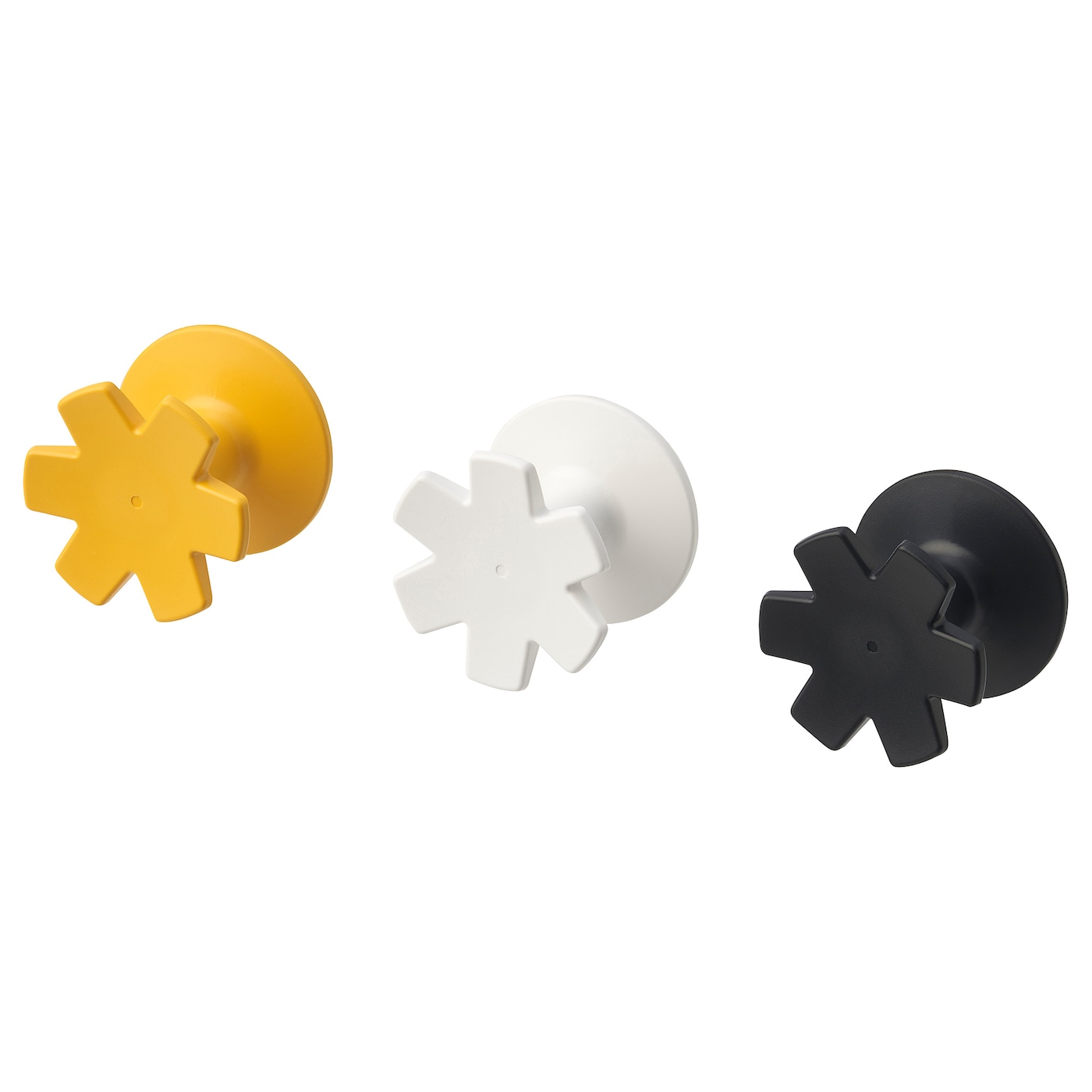 IKEA JORDBORR Gancio autoadesivo fiocco di neve/multicolore