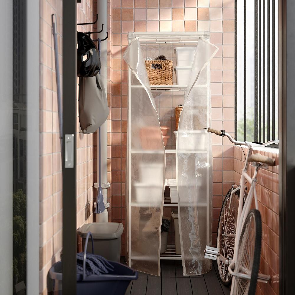 IKEA JOSTEIN Fodera Trasparente/da Interno/esterno 61x41x180 Cm