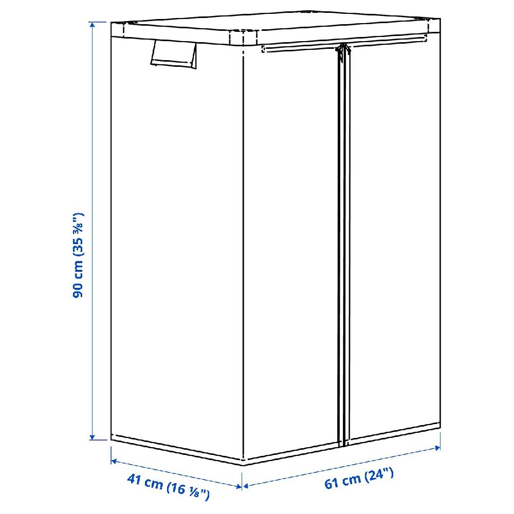 IKEA JOSTEIN Fodera Trasparente/da Interno/esterno 61x41x90 Cm