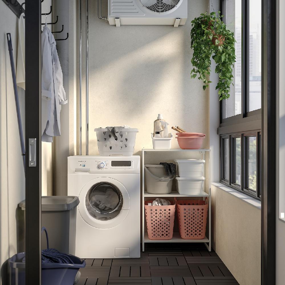 IKEA JOSTEIN Ripiano Metallo/da Interno/esterno Bianco 57x40 Cm