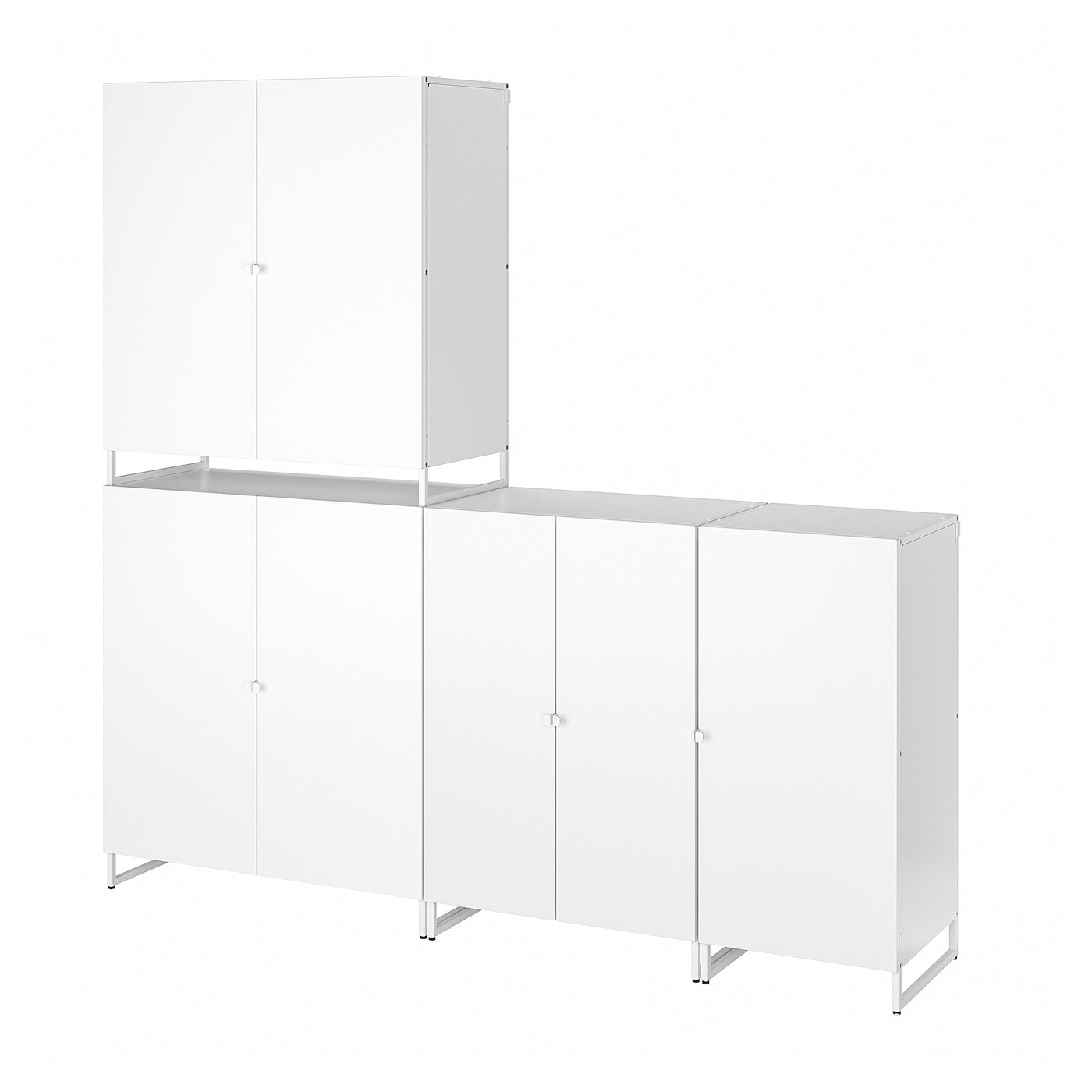 IKEA JOSTEIN Scaffale con ante da interno/esterno/bianco 182x44x180 cm