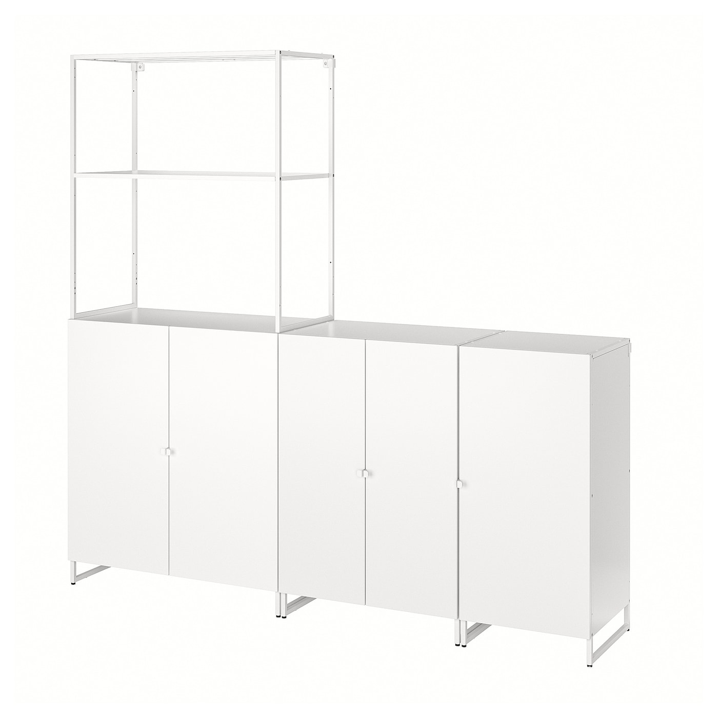 IKEA JOSTEIN Scaffale con ante da interno/esterno/bianco 182x44x180 cm