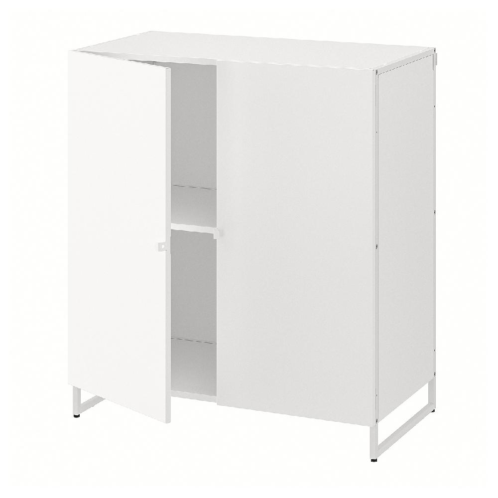IKEA JOSTEIN Scaffale con ante da interno/esterno/bianco 81x44x90 cm