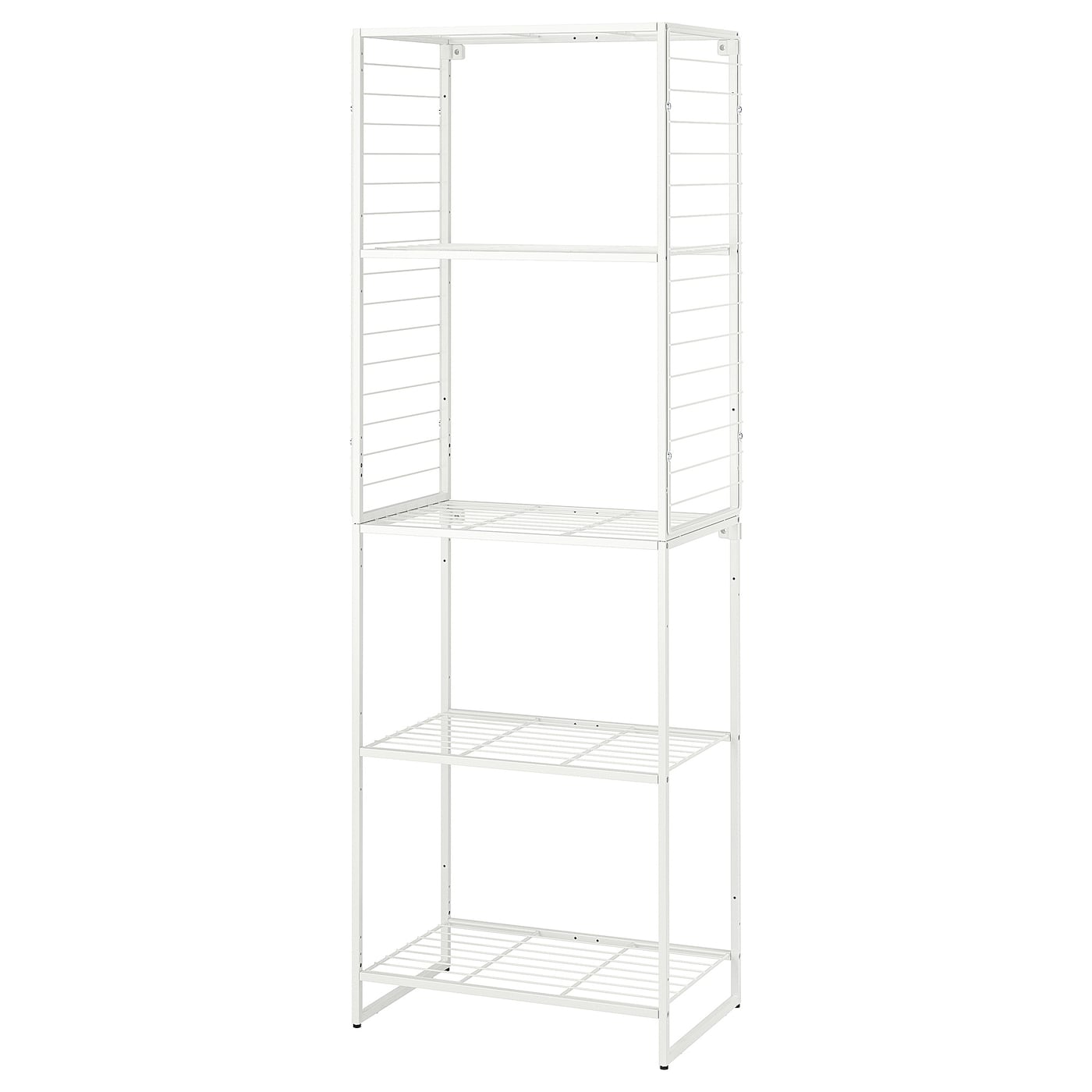 IKEA JOSTEIN Scaffale con griglia da interno/esterno/filo di metallo bianco 62x40x180 cm