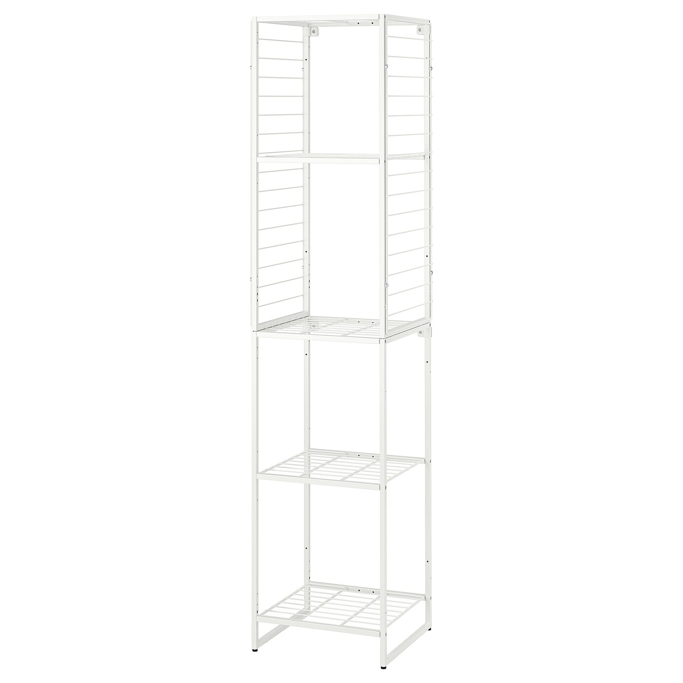 IKEA JOSTEIN Scaffale con griglia da interno/esterno/filo di metallo bianco 42x40x180 cm