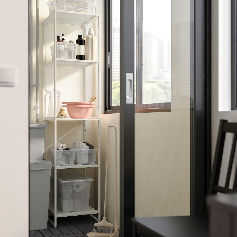 IKEA JOSTEIN Scaffale Da Interno/esterno/metallo Bianco 41x40x180 Cm