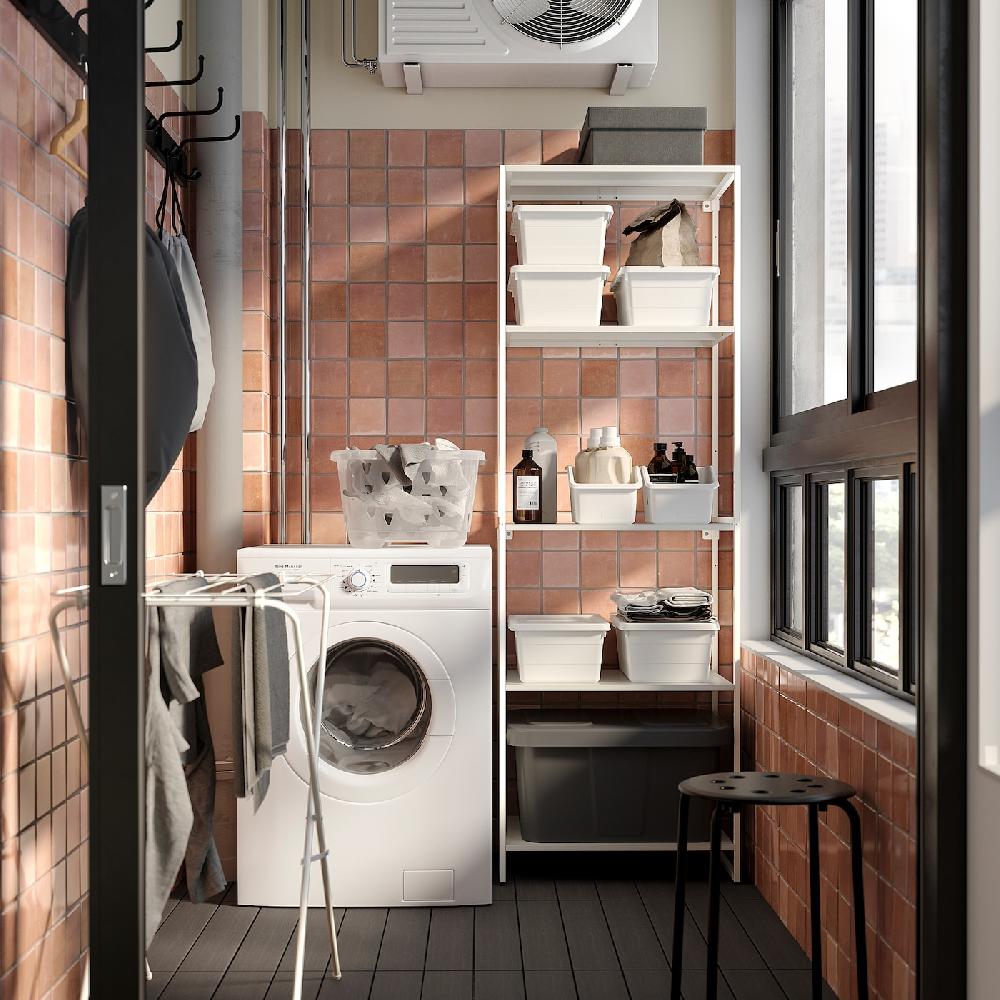 IKEA JOSTEIN Scaffale Da Interno/esterno/metallo Bianco 61x40x180 Cm