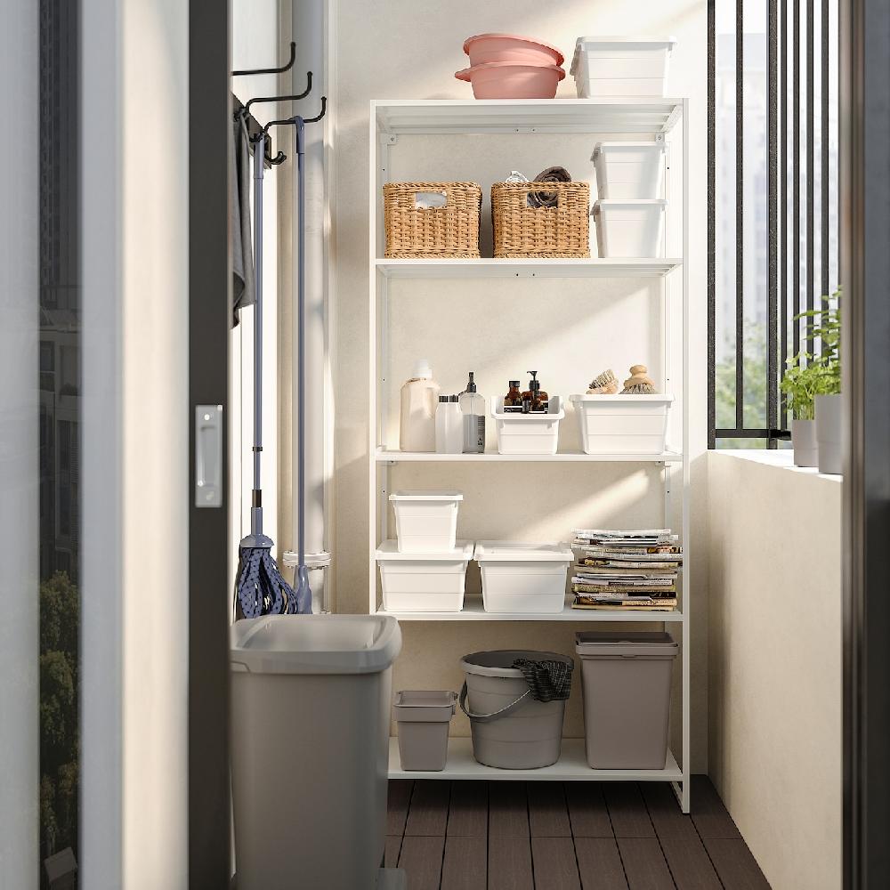 IKEA JOSTEIN Scaffale Da Interno/esterno/metallo Bianco 81x40x180 Cm