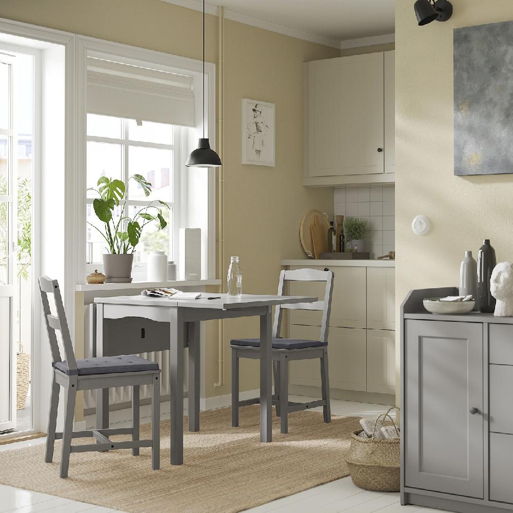 IKEA JUSTINA Cuscino Per Sedia Grigio 42/35x40x4 Cm