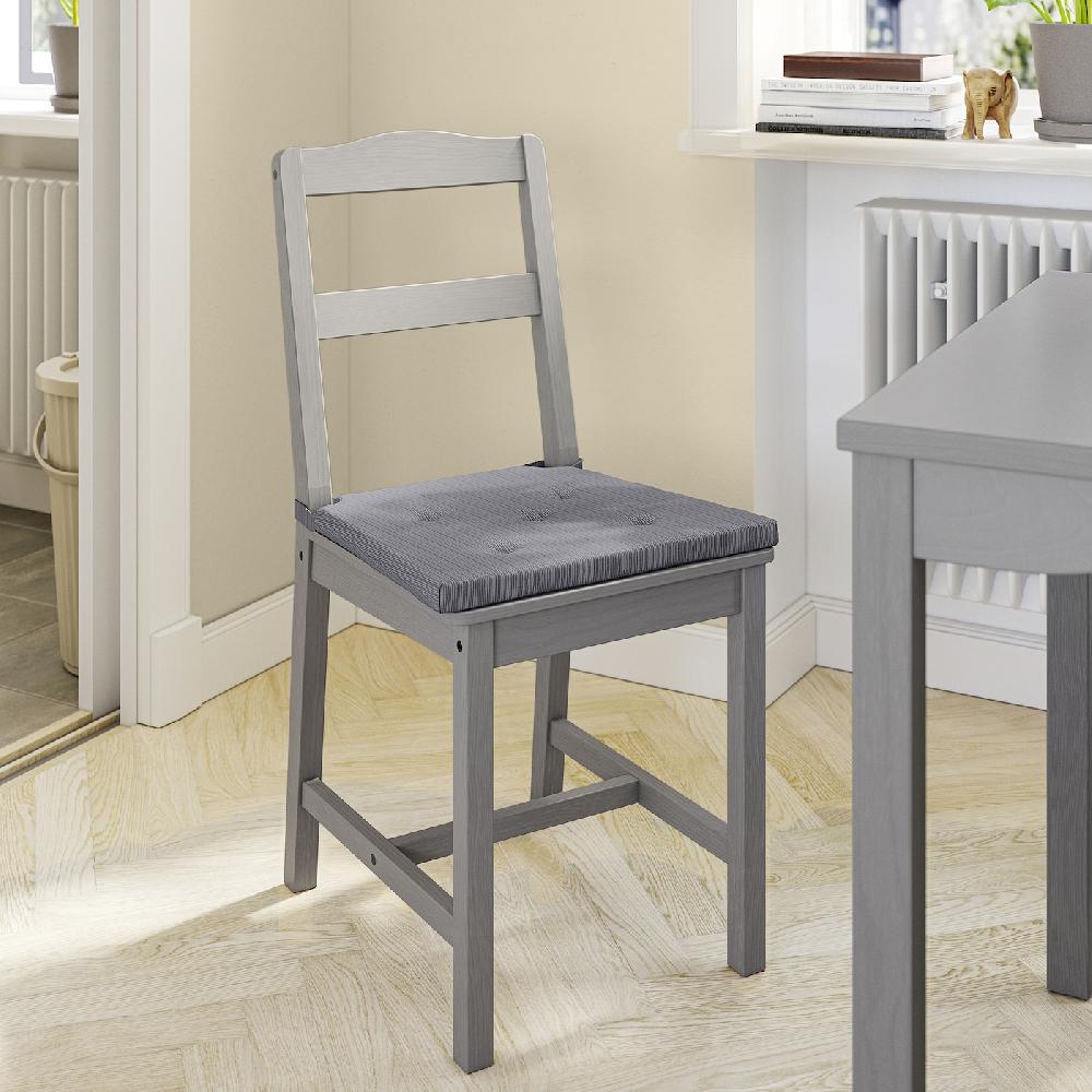 IKEA JUSTINA Cuscino Per Sedia Grigio 42/35x40x4 Cm