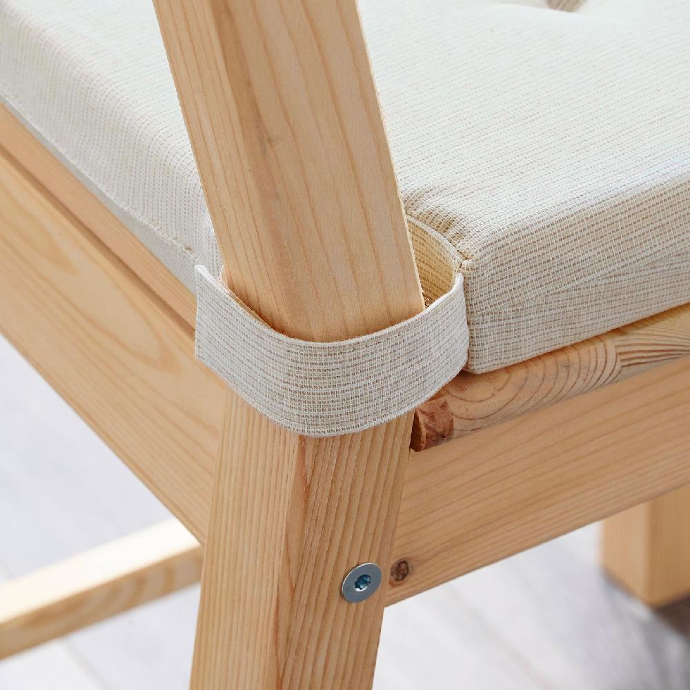 IKEA JUSTINA Cuscino Per Sedia Naturale 42/35x40x4 Cm