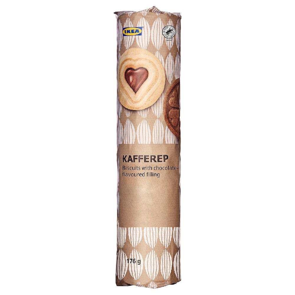 IKEA KAFFEREP Biscotti con ripieno al gusto di cioccolato Certificato Rainforest Alliance 176 g