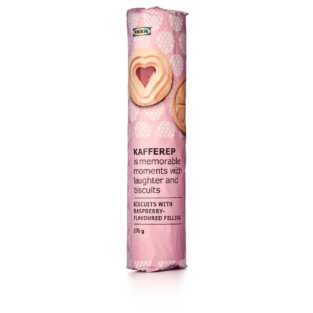 IKEA KAFFEREP Biscotti con ripieno all'aroma di lampone 176 g