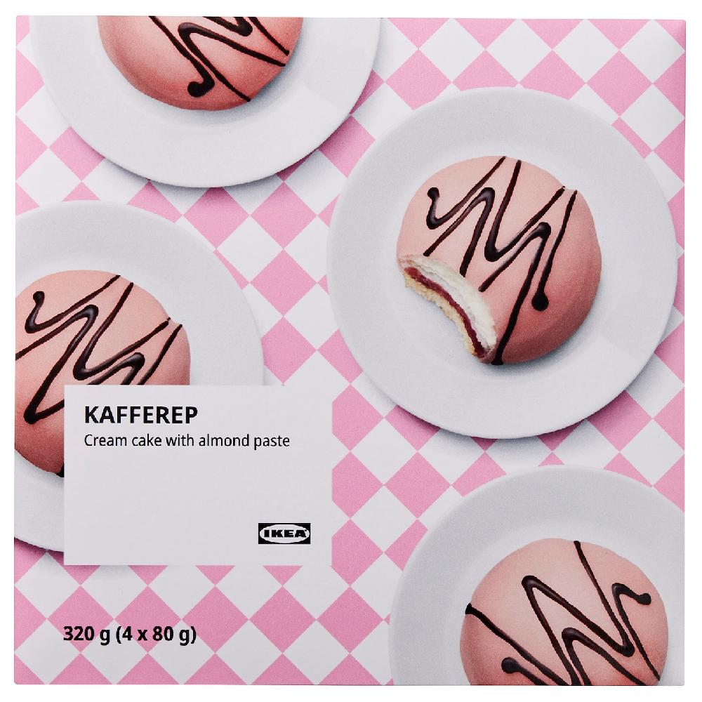 IKEA KAFFEREP Torta alla crema/pasta di mandorle surgelato 320 g