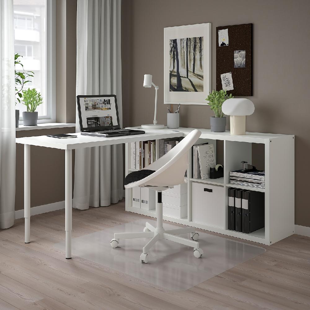 IKEA KALLAX / LAGKAPTEN Combinazione Con Scrivania Bianco 77x159x147 Cm