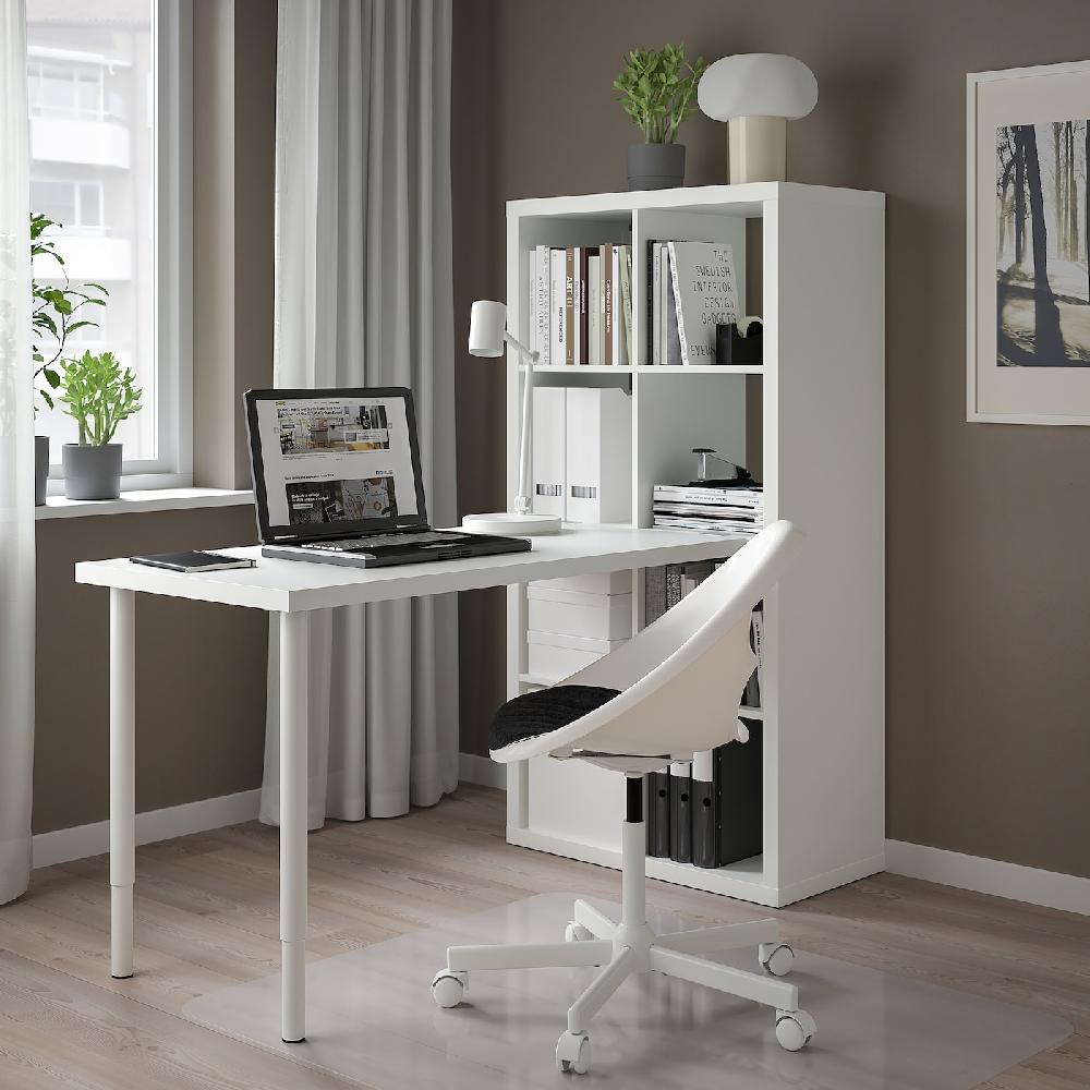 IKEA KALLAX / LAGKAPTEN Combinazione Con Scrivania Bianco 77x159x147 Cm