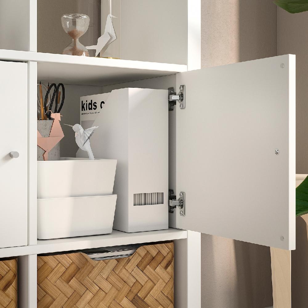 IKEA KALLAX Scaffale Con 6 Accessori Bianco 112x147 Cm