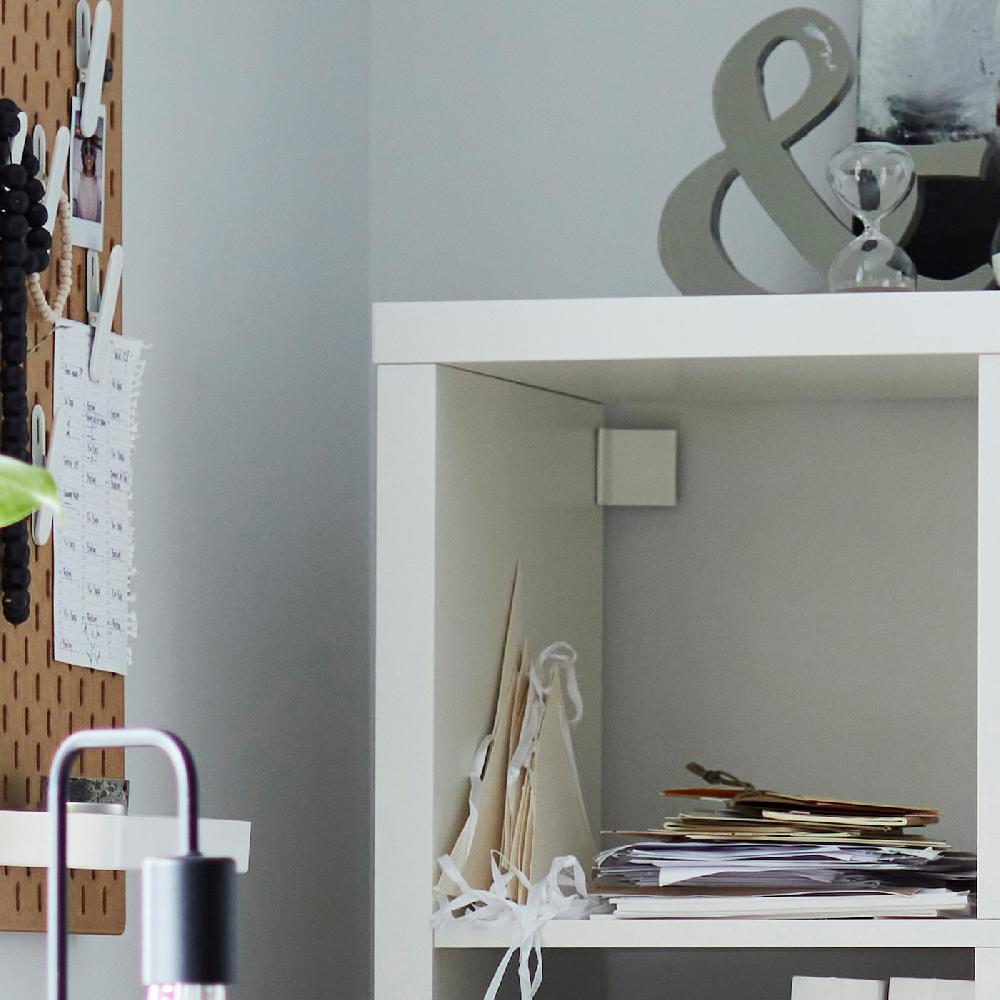 IKEA KALLAX Scaffale Con 6 Accessori Bianco 112x147 Cm