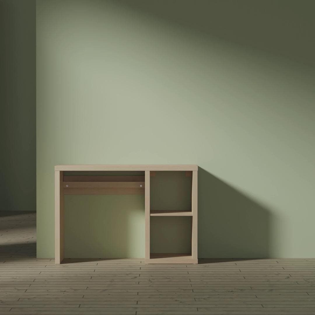 IKEA KALLAX Scrivania Mordente Bianco/effetto Rovere 111x39 Cm