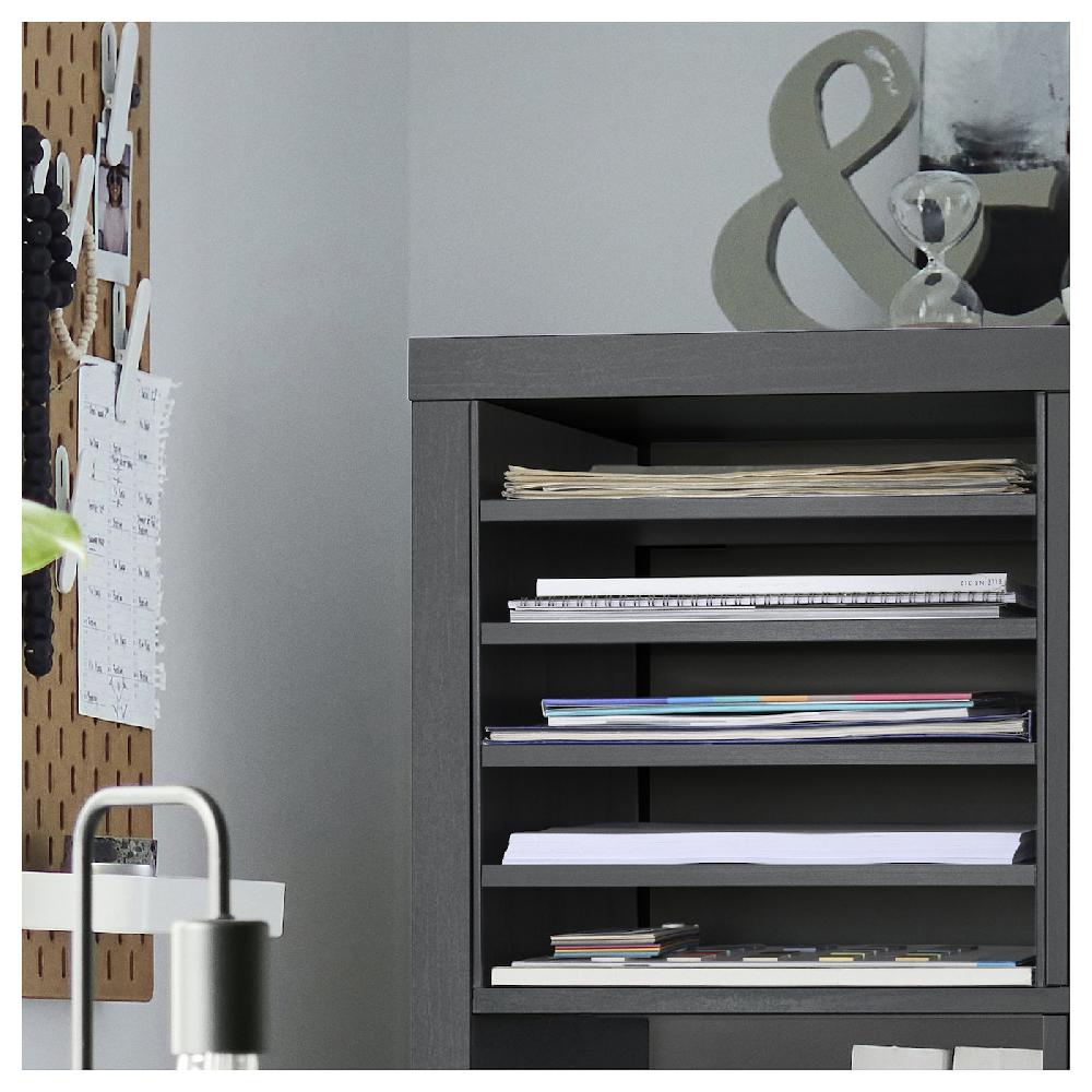IKEA KALLAX Struttura Interna Con 4 Ripiani Marrone-nero 33x33 Cm