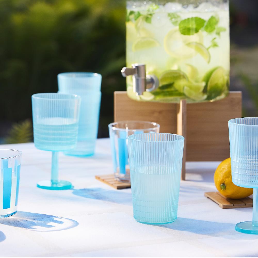 IKEA KALLSINNIG Bicchiere Da Vino Plastica/blu 32 Cl