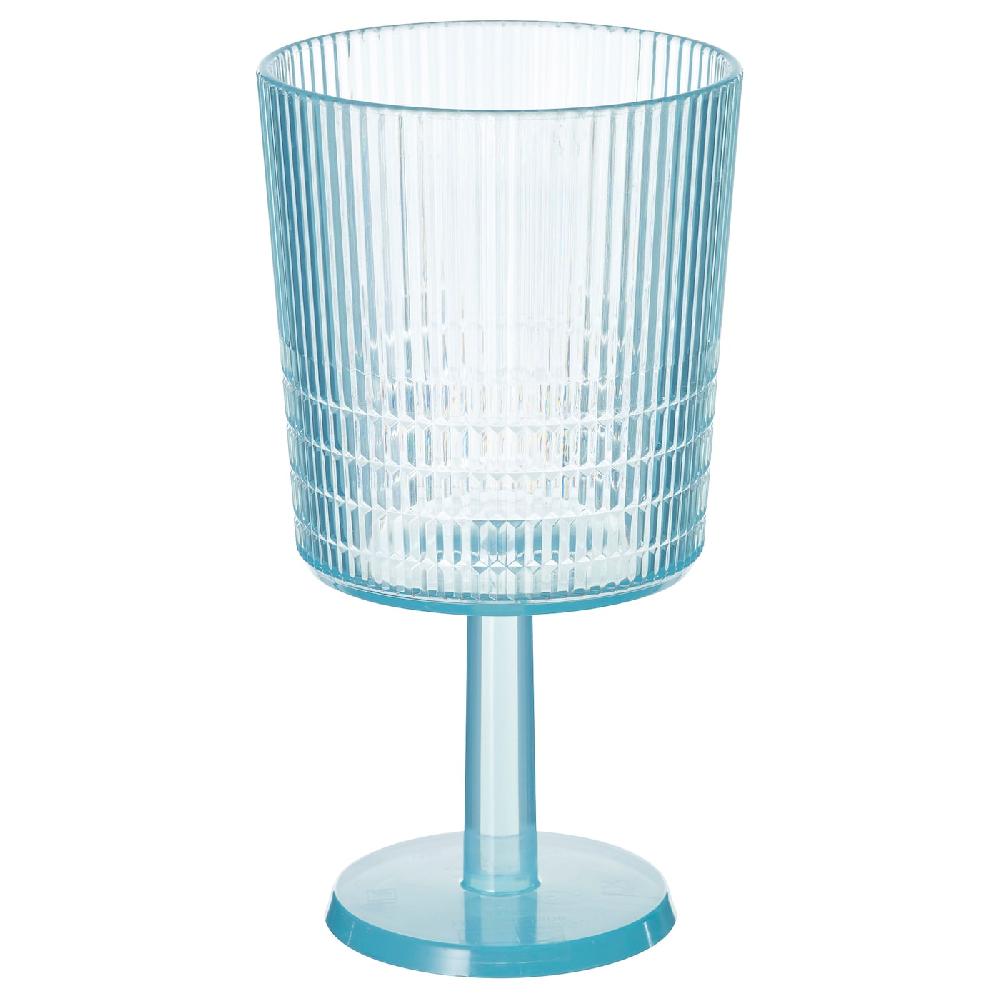 IKEA KALLSINNIG Bicchiere da vino plastica/blu 32 cl