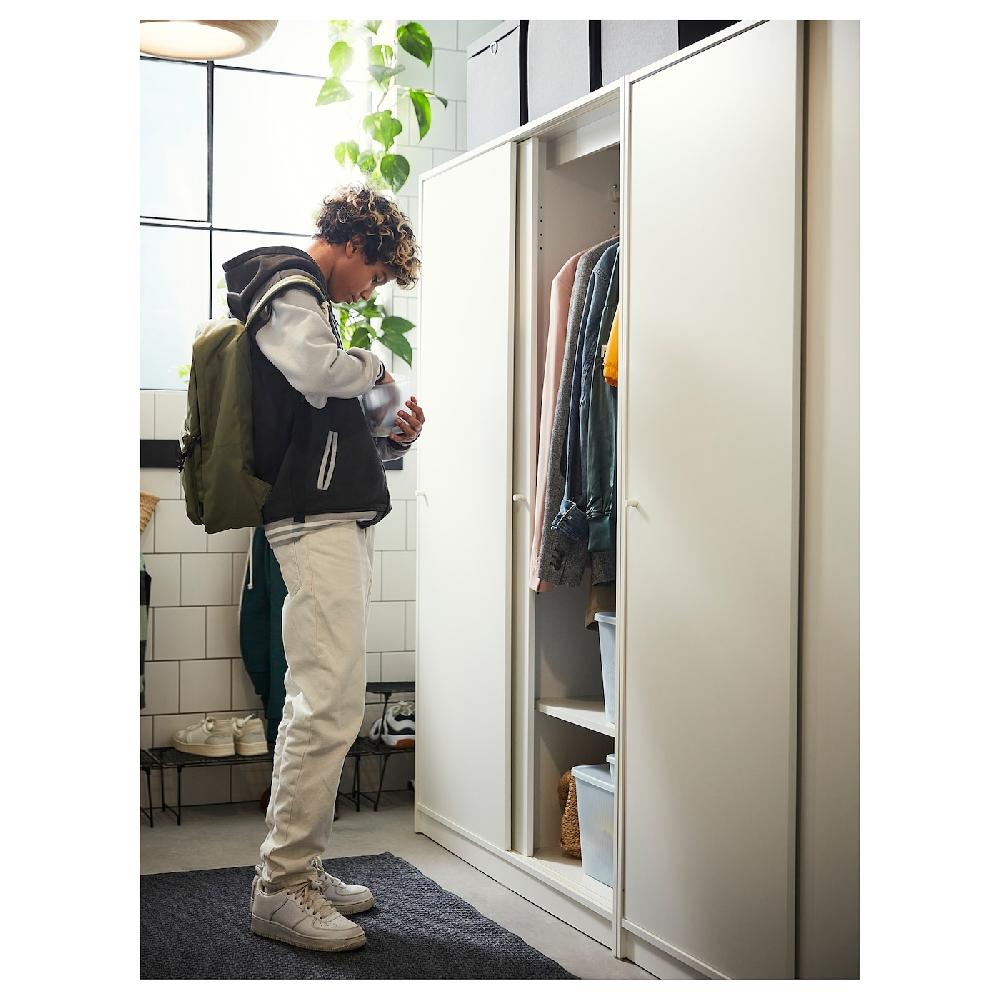 IKEA KLEPPSTAD Guardaroba Con Ante Scorrevoli Bianco 117x176 Cm