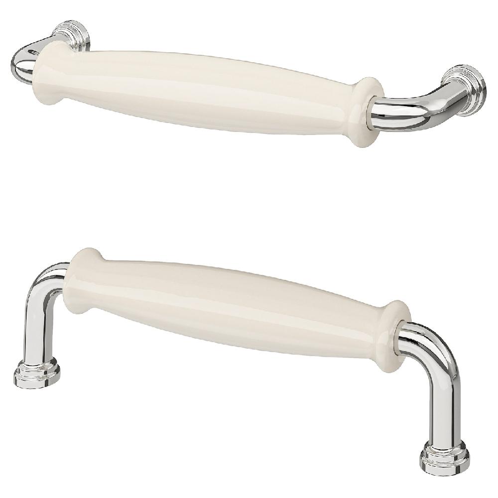 IKEA KLINGSTORP Maniglia bianco sporco/cromato 141 mm