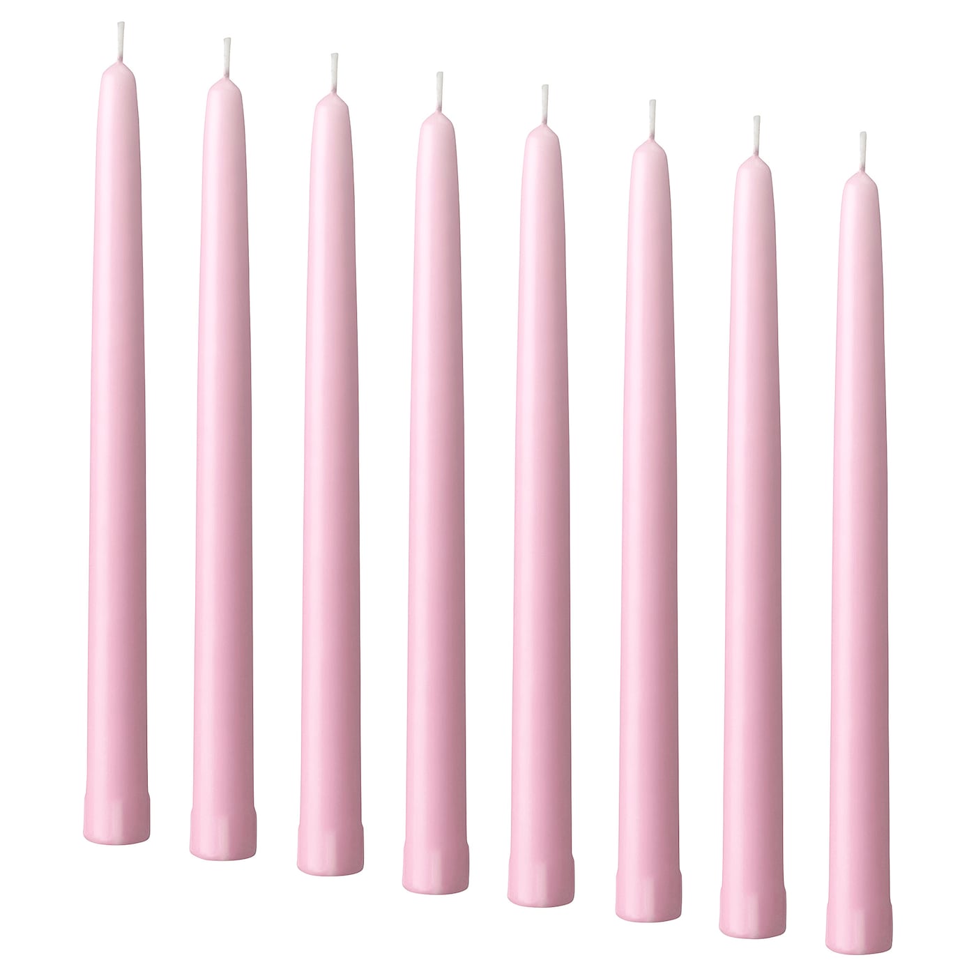 IKEA KLOKHET Candela senza profumo rosa chiaro 25 cm