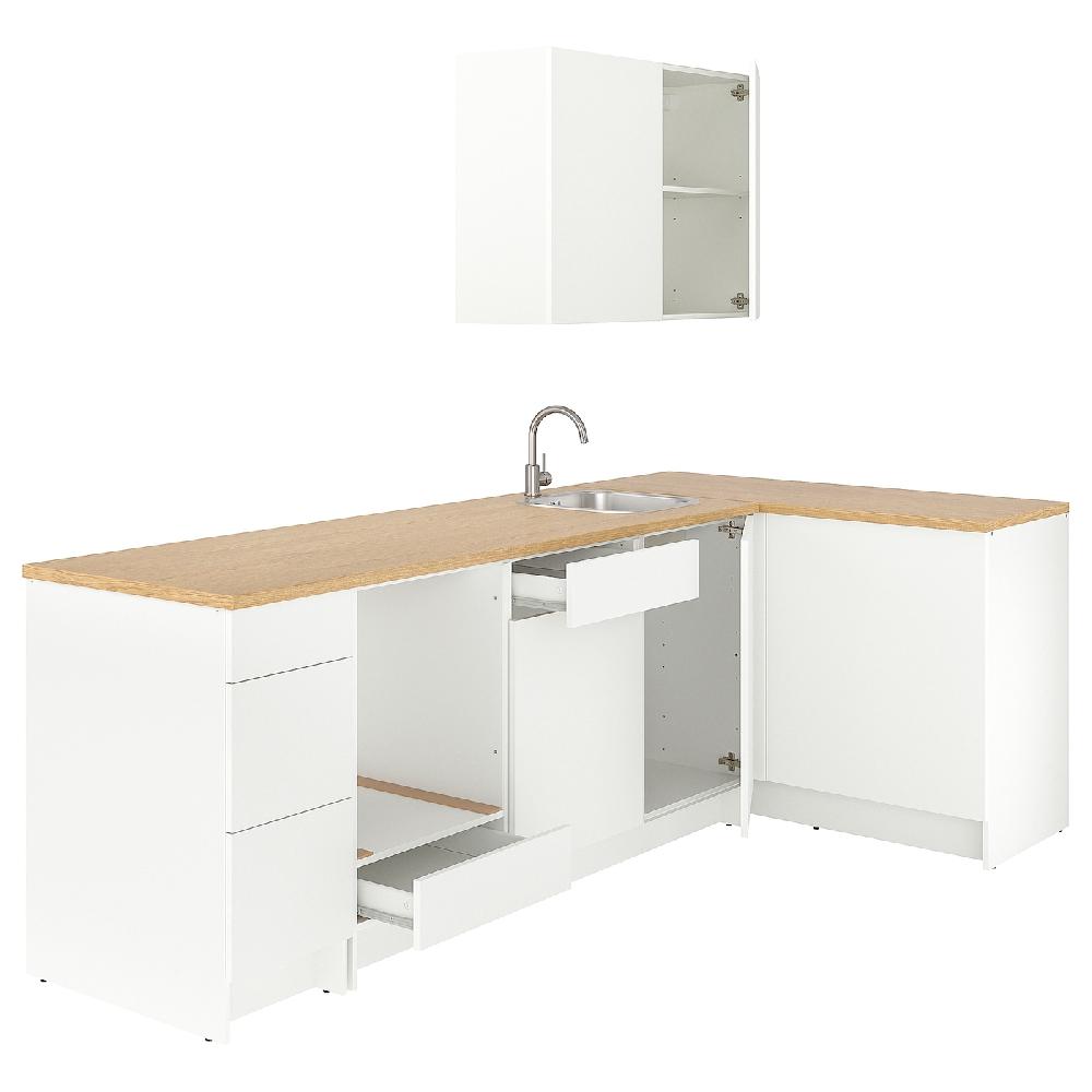 IKEA KNOXHULT Cucina angolare bianco 283x122x220 cm