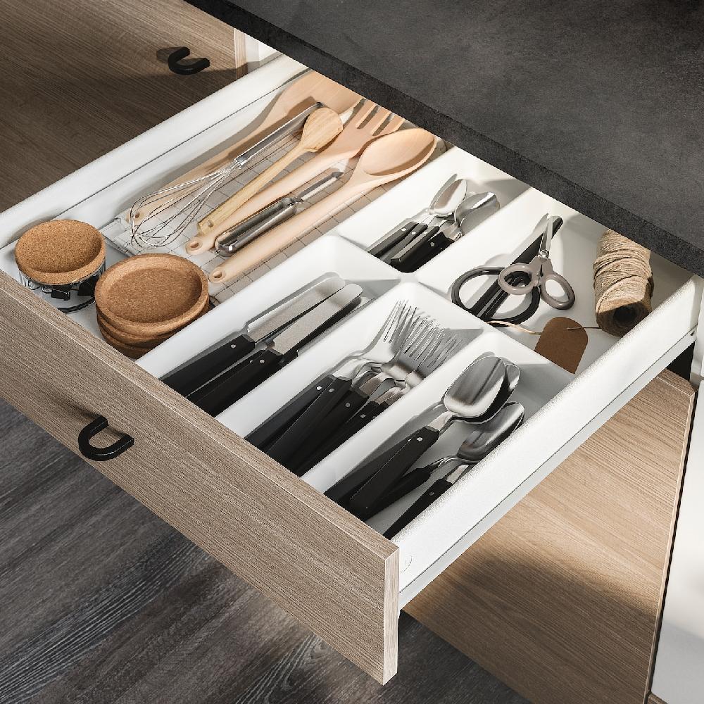 IKEA KNOXHULT Cucina Effetto Legno Grigio 180x61x220 Cm