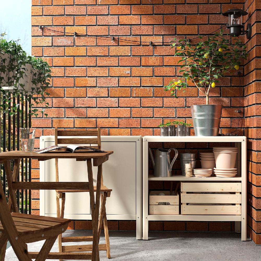 IKEA KOLBJÖRN Scaffale Da Interno/esterno Beige 80x81 Cm