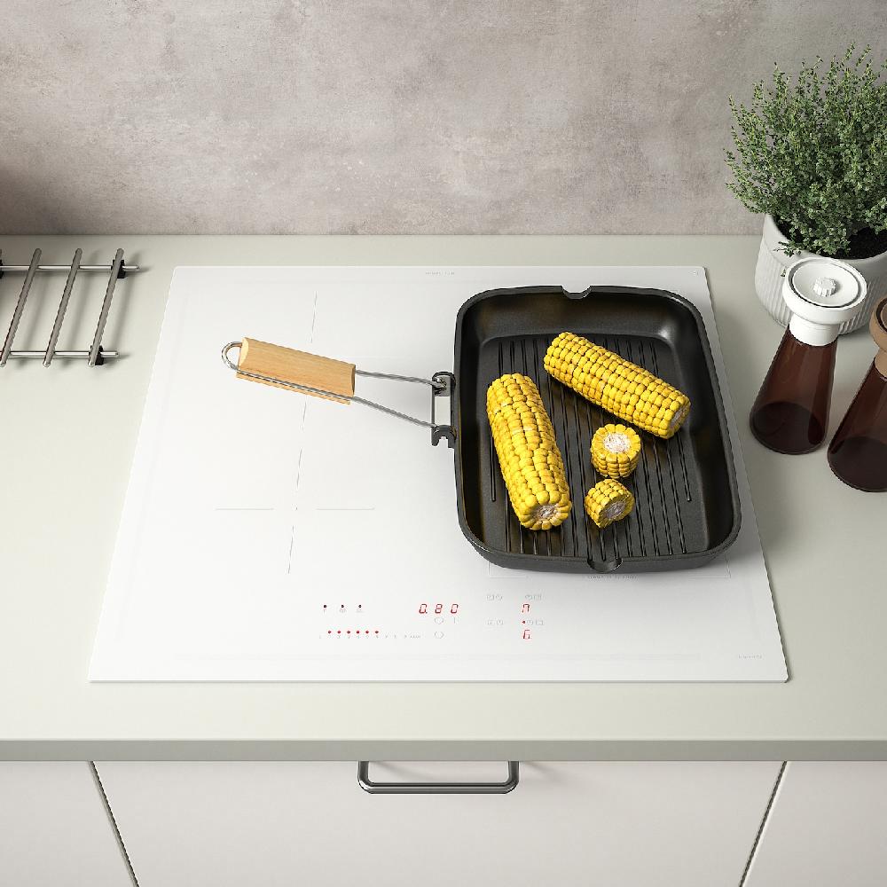 IKEA KOLSTAN Piano Cottura A Induzione IKEA 500 Bianco 58 Cm