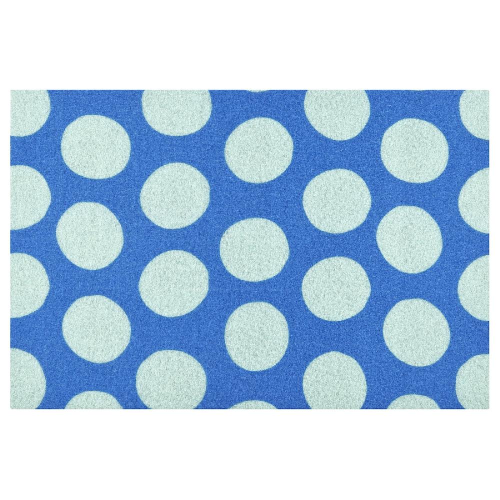 IKEA KÖRFÄLTSPIL Zerbino blu verde/a cerchi 40x60 cm