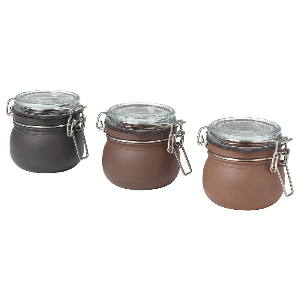 IKEA KORKEN Contenitore con coperchio colori vari 13.0 cl