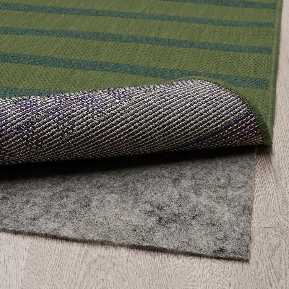 IKEA KORSNING Tappeto Tessitura Piatta Int/est Verde Viola/a Righe 80x250 Cm