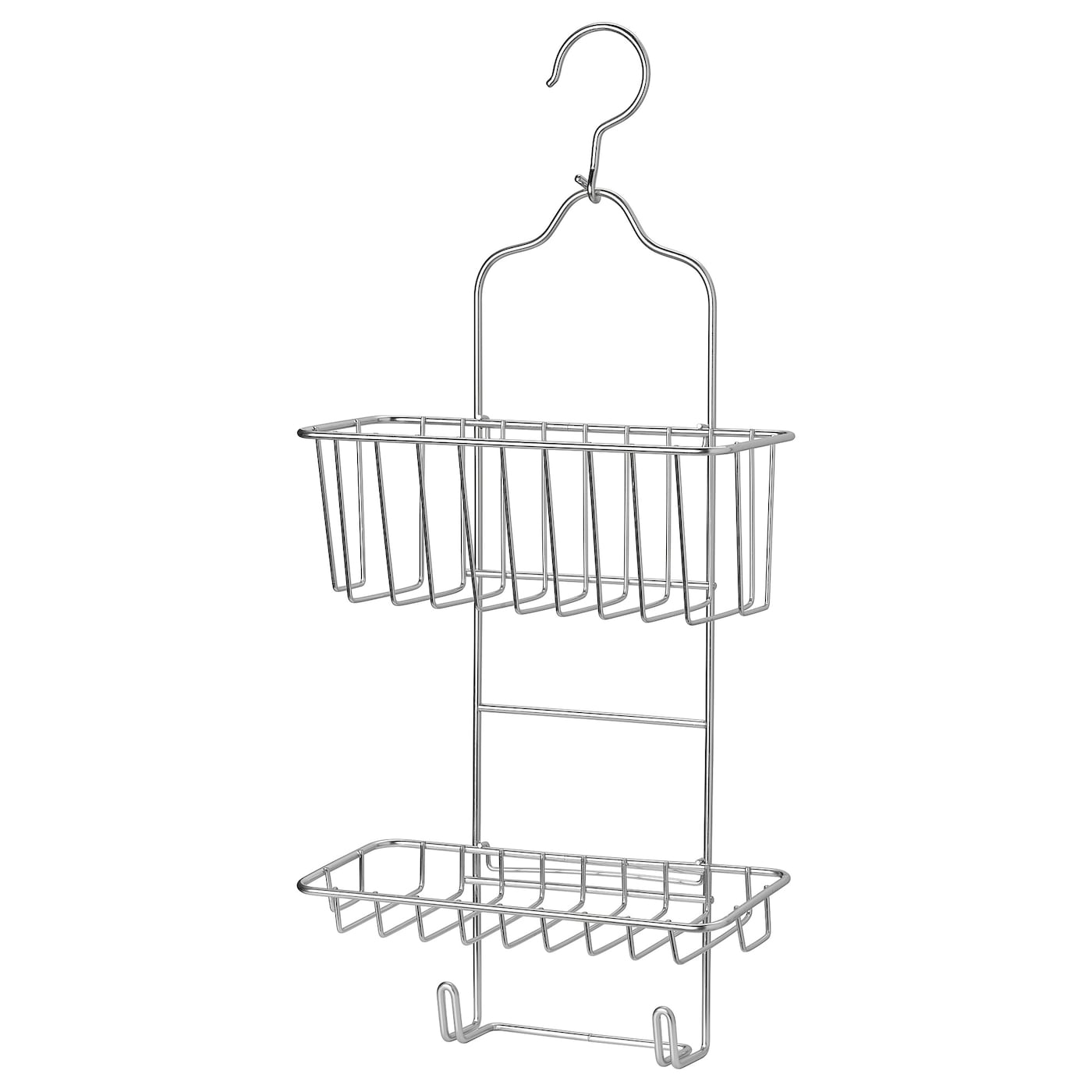 IKEA KROKFJORDEN Portaoggetti per doccia 2 piani zincato 24x53 cm