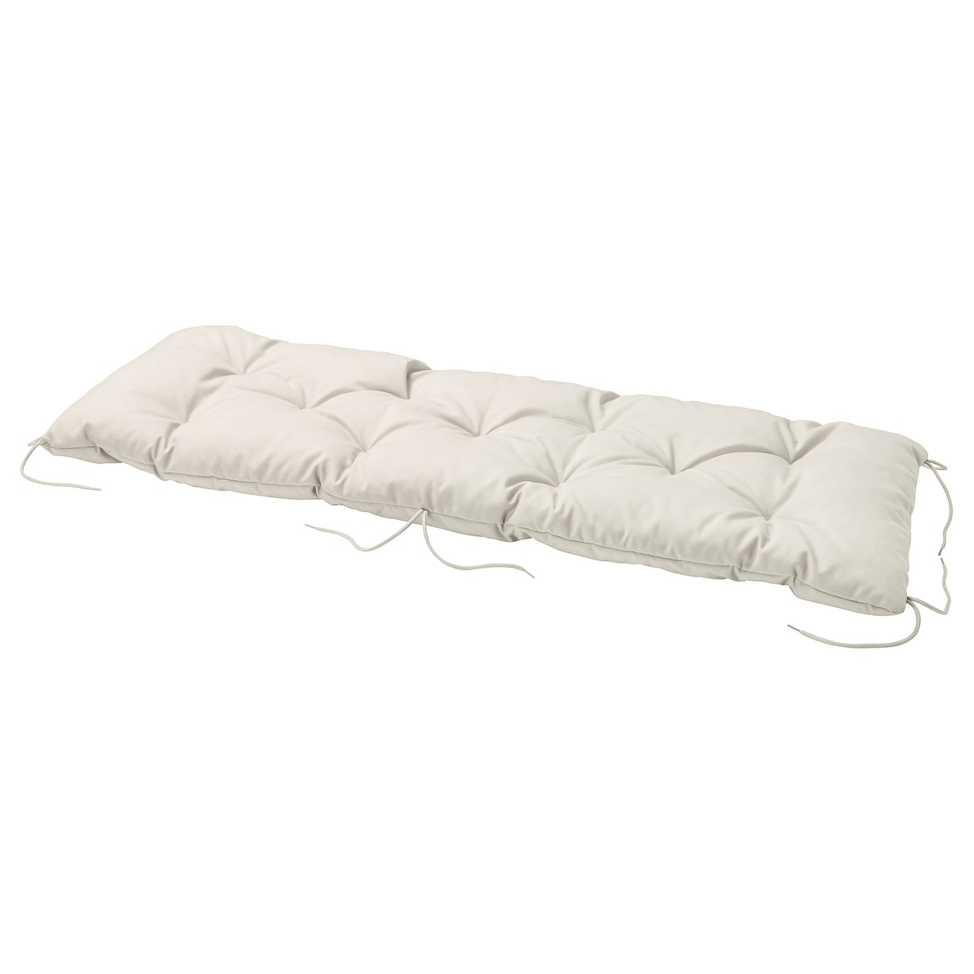IKEA KUDDARNA Cuscino per panca da giardino grigio chiaro-beige 120x40 cm