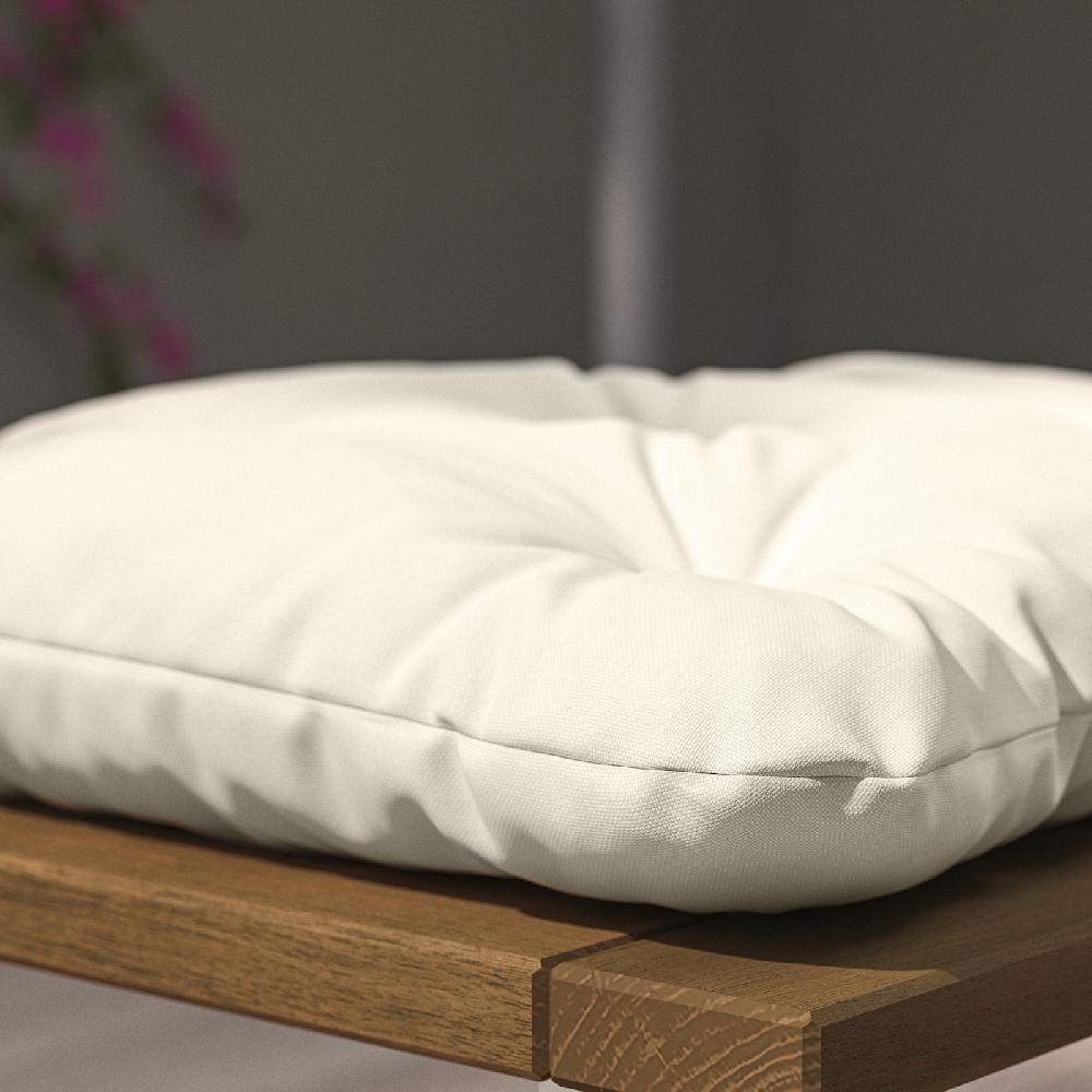 IKEA KUDDARNA Cuscino Per Sedia Da Esterno Grigio Chiaro-beige 36x32 Cm