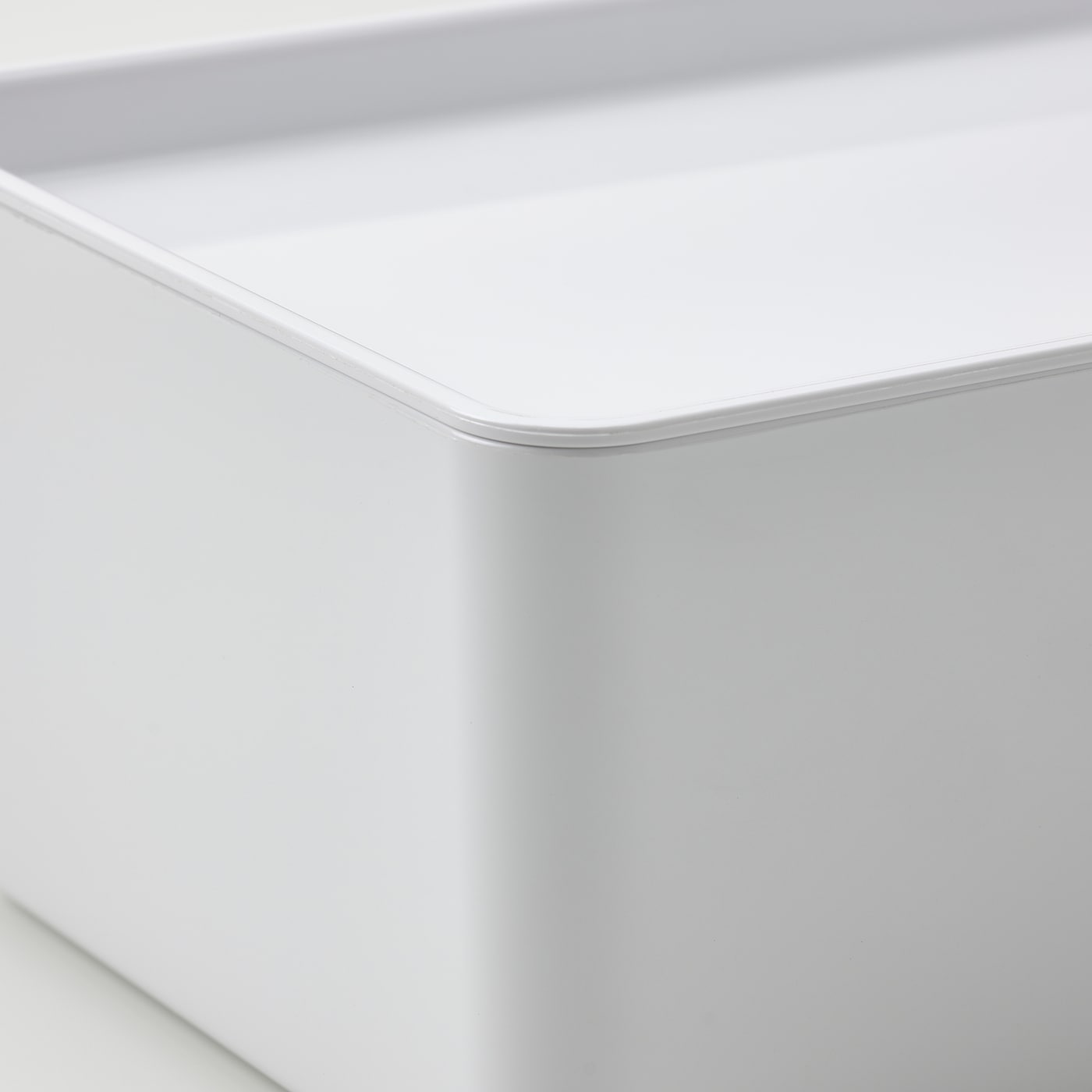 IKEA KUGGIS Contenitore Con Coperchio Bianco 18x26x8 Cm