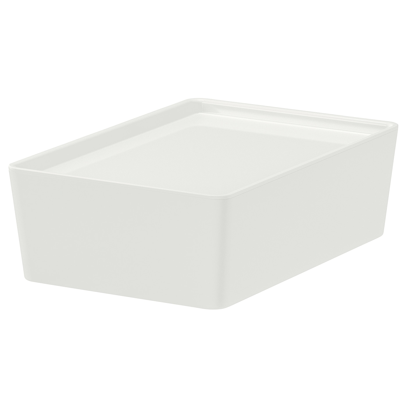 IKEA KUGGIS Contenitore con coperchio bianco 18x26x8 cm