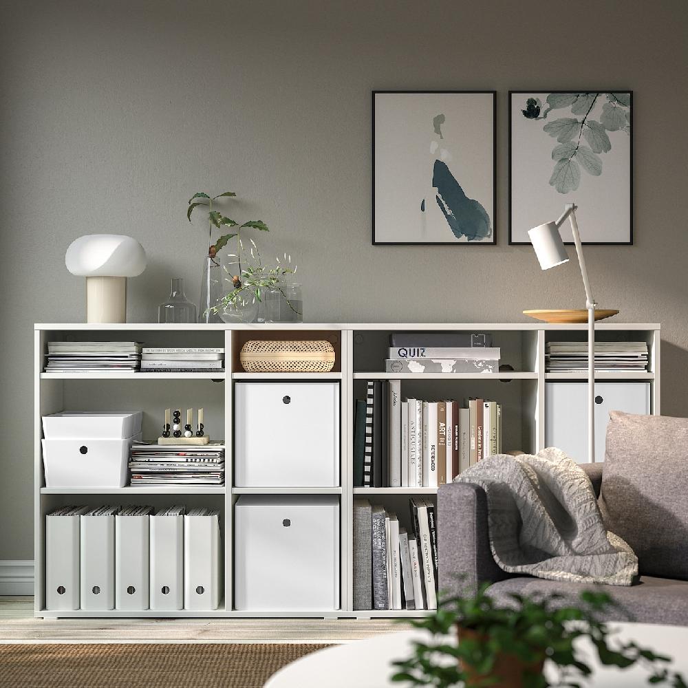 IKEA KUGGIS Contenitore Con Coperchio Bianco 32x32x32 Cm