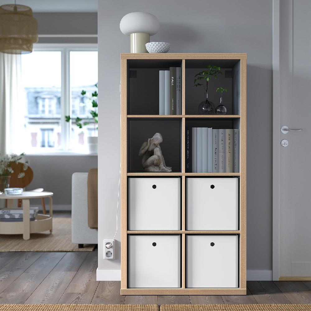 IKEA KUGGIS Contenitore Con Coperchio Bianco 32x32x32 Cm
