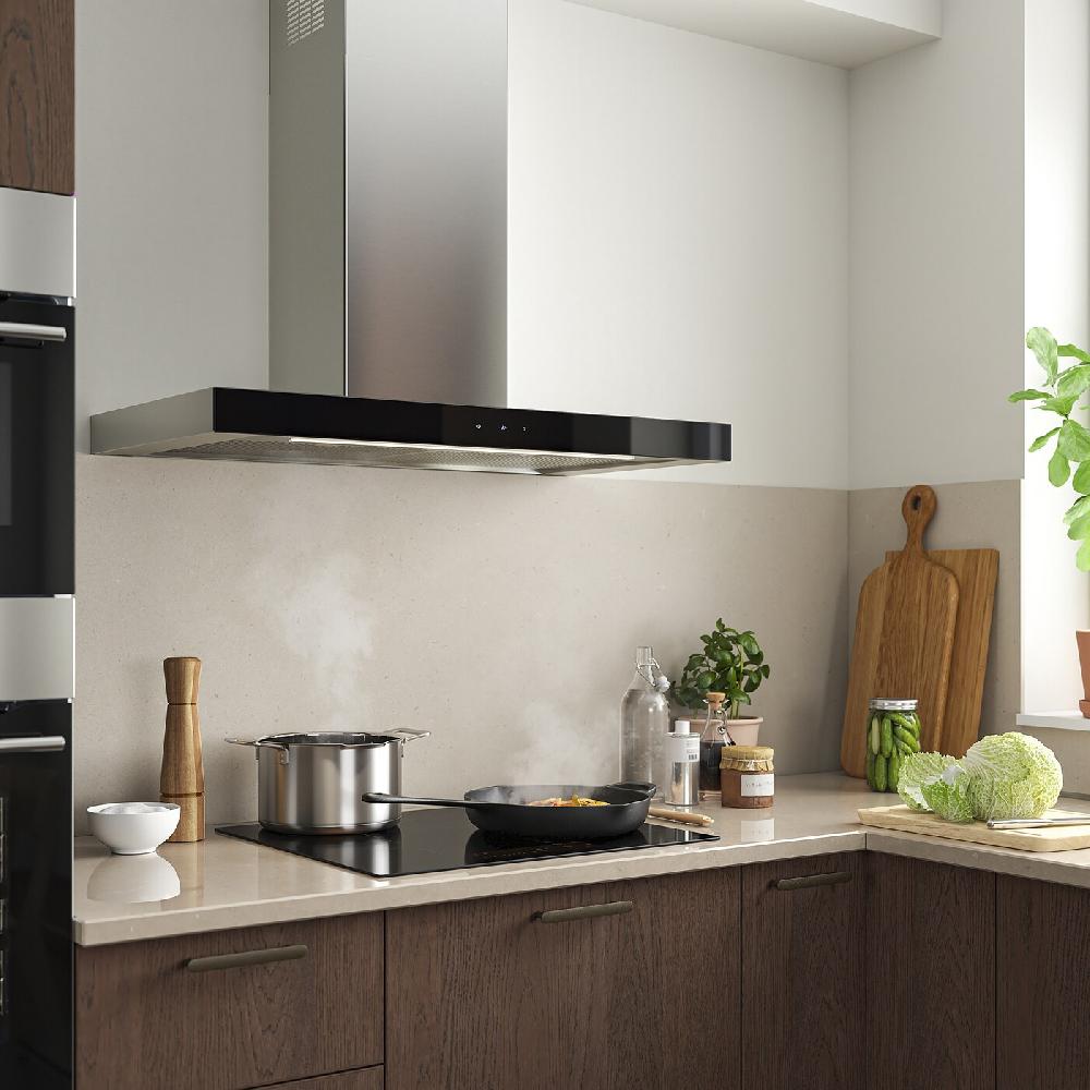 IKEA KULINARISK Cappa Da Fissare Alla Parete Inox/vetro 90 Cm