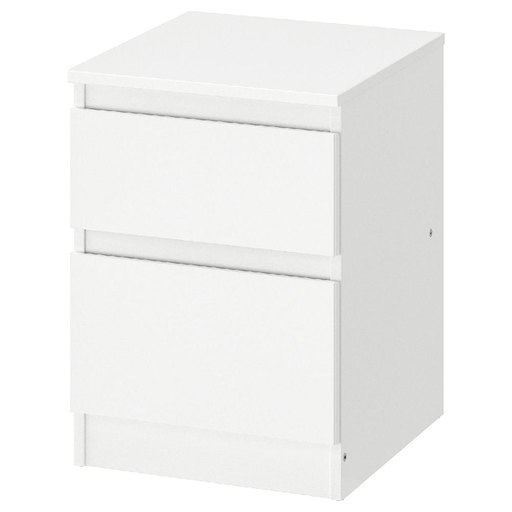 IKEA KULLEN Cassettiera con 2 cassetti bianco 35x49 cm
