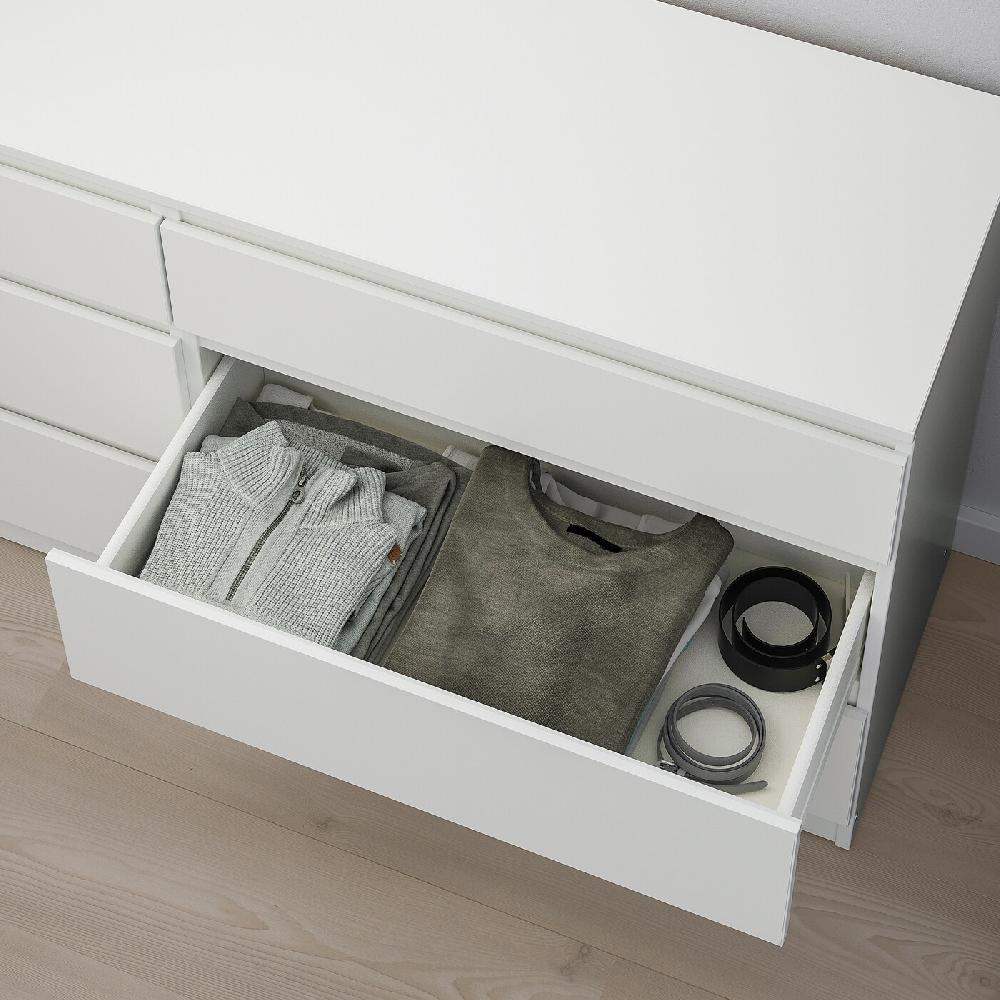 IKEA KULLEN Cassettiera Con 6 Cassetti Bianco 140x72 Cm