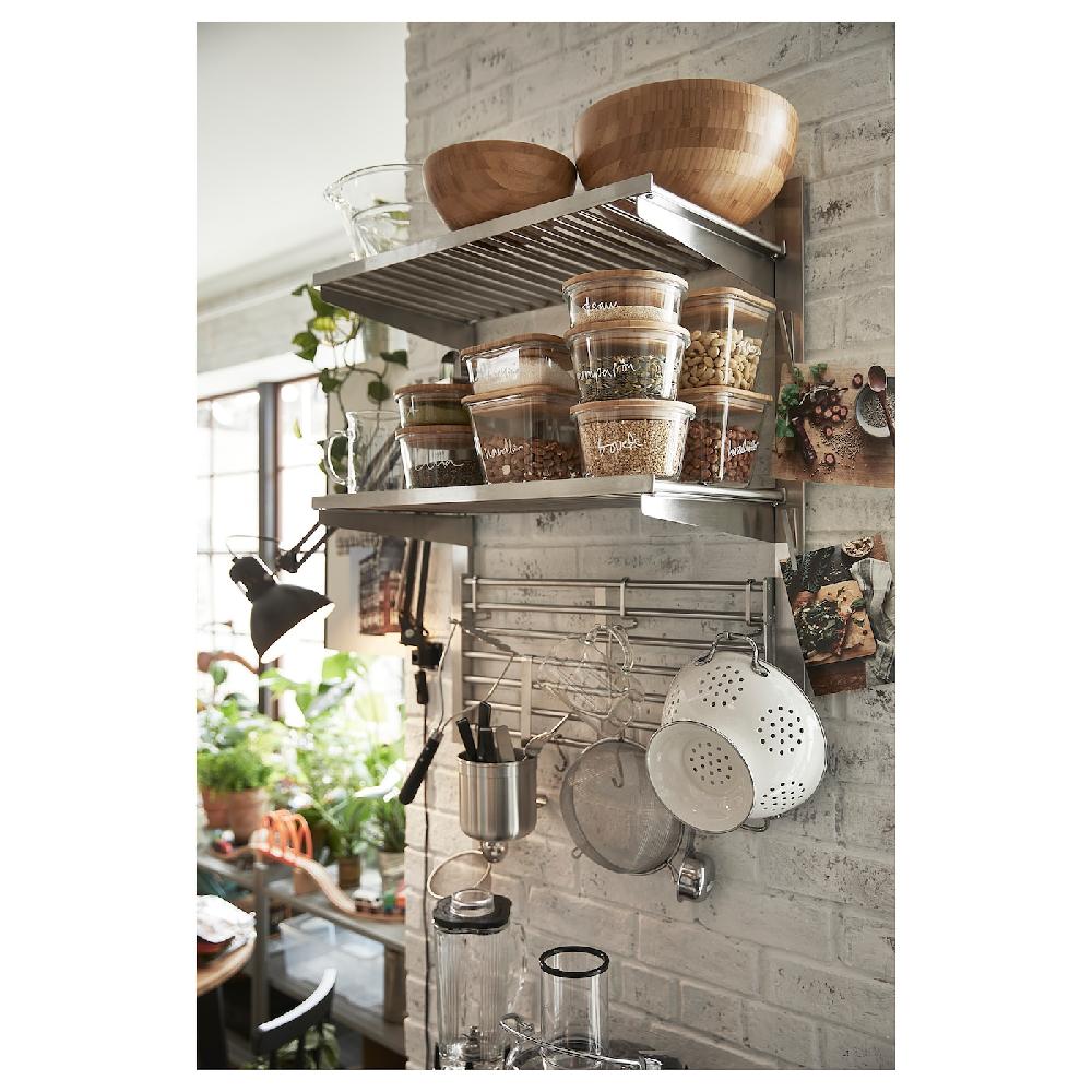IKEA KUNGSFORS Binario C Ripiano/griglia Da Parete Inox